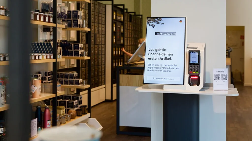 Polytouch FLEX21.5 als SCO bei TeeGschwendner