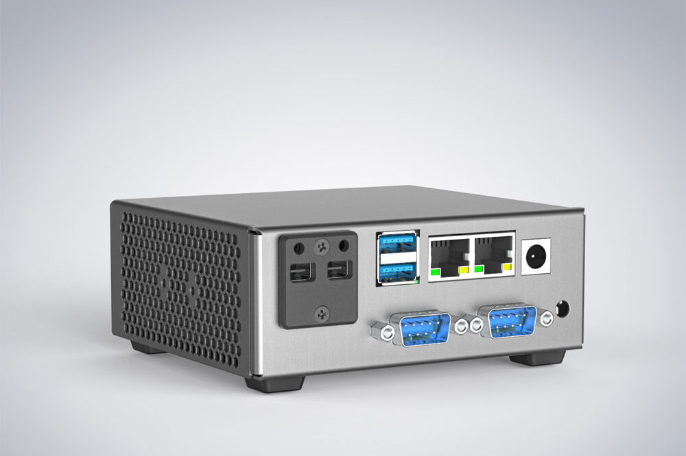 Kompakter IPC BoxFlex XS in Frontansicht